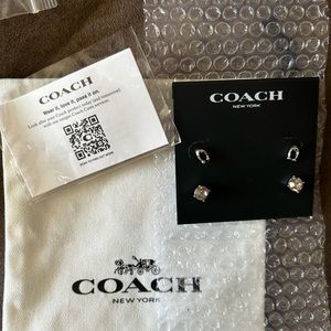 Coach earring set